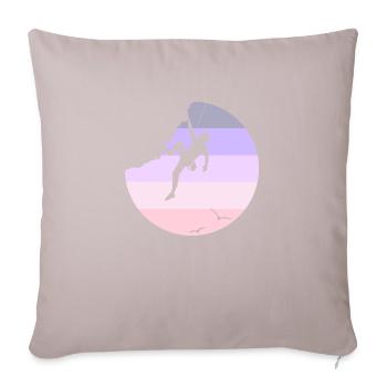 Climbing - Sofa pillowcase 17,3'' x 17,3'' (45 x 45 cm) - light taupe - Front