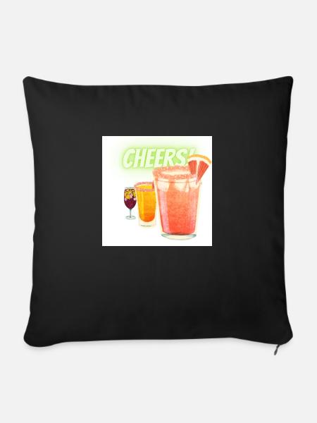 Cheers - Sofakissenbezug 45 x 45 cm - Schwarz