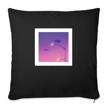 chill light - Housse de coussin décorative 45 x 45 cm - noir - Devant