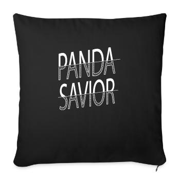 animals animal lover joke animal cruelty vegan - Sofa pillowcase 17,3'' x 17,3'' (45 x 45 cm) - black - Front