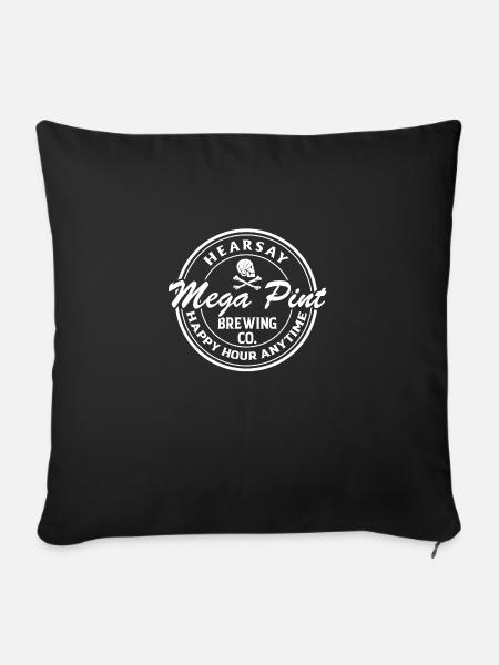 Mega Pint Pirat - Sofakissenbezug 45 x 45 cm - Schwarz