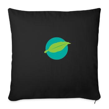 UniversalPlant - Housse de coussin décorative 45 x 45 cm - noir - Devant