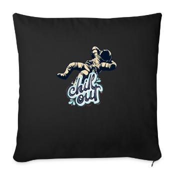 Chilling astronaut - Sofakissenbezug 45 x 45 cm - Schwarz - Vorne
