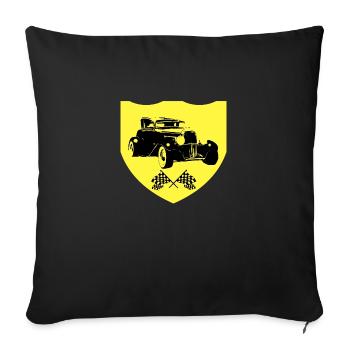 Voiture - Housse de coussin décorative 45 x 45 cm - noir - Devant