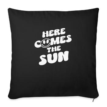 Voici le Soleil - Housse de coussin décorative 45 x 45 cm - noir - Devant