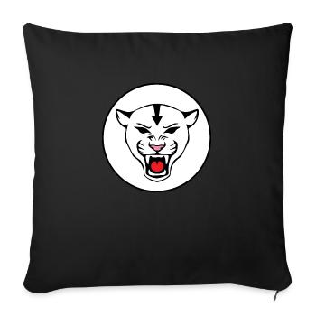 Panther with an arrow on the head - Sofa pillowcase 17,3'' x 17,3'' (45 x 45 cm) - black - Front