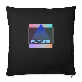 future - Sofakissenbezug 45 x 45 cm - Schwarz - Vorne