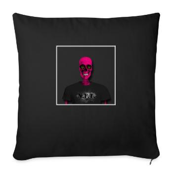 Govos IV - Sofa pillowcase 17,3'' x 17,3'' (45 x 45 cm) - black - Front