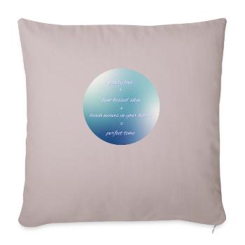 perfect time - Sofa pillowcase 17,3'' x 17,3'' (45 x 45 cm) - light taupe - Front