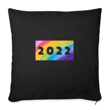 Pride 2022 - Sofakissenbezug 45 x 45 cm - Schwarz - Vorne