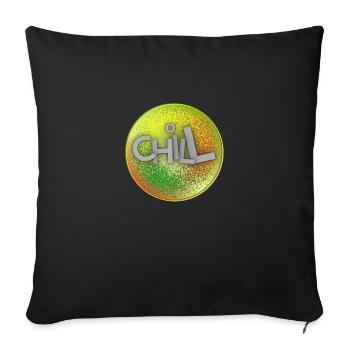 CHILL - Sofakissenbezug 45 x 45 cm - Schwarz - Vorne