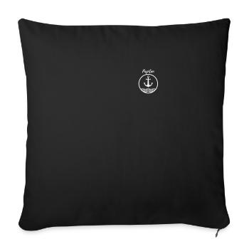 Papitän - Housse de coussin décorative 45 x 45 cm - noir - Devant