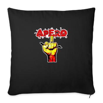 APERO MAIN BAD BOY - Sofakissenbezug 45 x 45 cm - Schwarz - Vorne