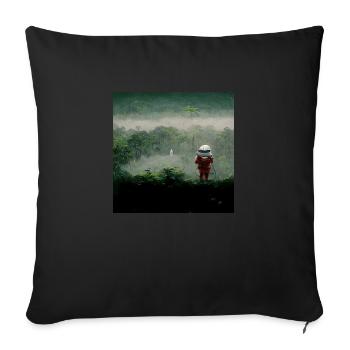 Lonely Voyager 034 - Sofakissenbezug 45 x 45 cm - Schwarz - Vorne