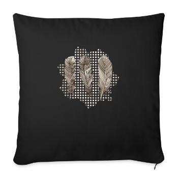 Stylo - Housse de coussin décorative 45 x 45 cm - noir - Devant