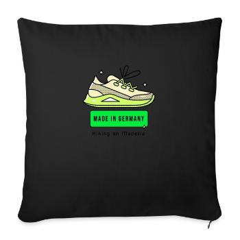 MADE IN GERMANY Hiking on Madeira - Holiday Trip - Sofa pillowcase 17,3'' x 17,3'' (45 x 45 cm) - black - Front