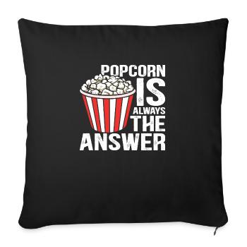 Popcron est toujours la réponse - Housse de coussin décorative 45 x 45 cm - noir - Devant