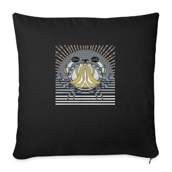 Crab - Sofa pillowcase 17,3'' x 17,3'' (45 x 45 cm) - black - Front