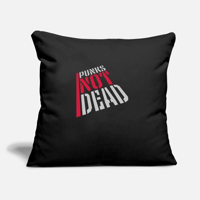 punks pas mort citation Housse de coussin décorative 45 x 45 cm