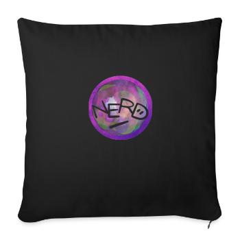 NERD - Sofakissenbezug 45 x 45 cm - Schwarz - Vorne