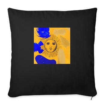 Sun - Sofakissenbezug 45 x 45 cm - Schwarz - Vorne