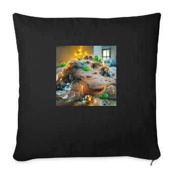 Une promenade dans l’ du robot : Goop Monster - Housse de coussin décorative 45 x 45 cm - noir - Devant