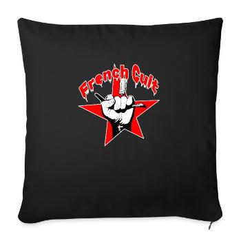 Französischer Kultstar Bad Boy - Sofakissenbezug 45 x 45 cm - Schwarz - Vorne