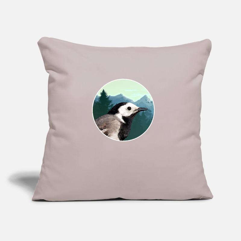 Bergeronnette Profil Emblème de la Forêt Housse de coussin décorative 45 x 45 cm