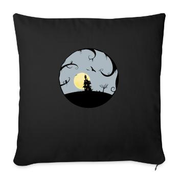 Halloween Castle - Sofakissenbezug 45 x 45 cm - Schwarz - Vorne