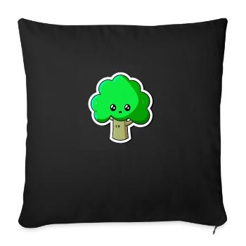 Un arbre peut aussi être mignon - Housse de coussin décorative 45 x 45 cm - noir - Devant