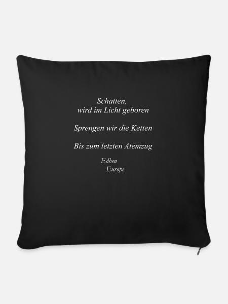 Philosophie - Sofakissenbezug 45 x 45 cm - Schwarz