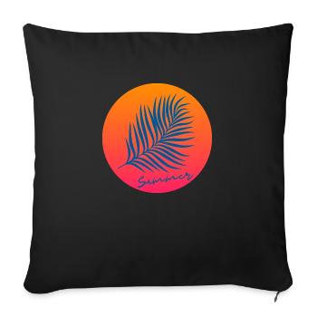 BLUE SUMMER - Housse de coussin décorative 45 x 45 cm - noir - Devant