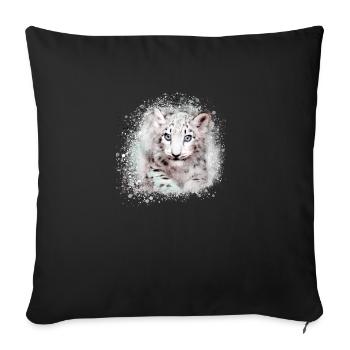 tigerbaby,tiger,blue,graffiti,painting - Sofa pillowcase 17,3'' x 17,3'' (45 x 45 cm) - black - Front