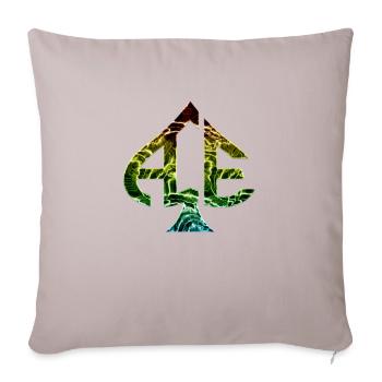 Ace of Spades Casino poker jeux de cartes chance d’argent - Housse de coussin décorative 45 x 45 cm - taupe clair - Devant