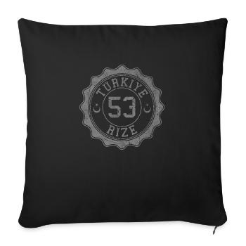 Rize - Housse de coussin décorative 45 x 45 cm - noir - Devant