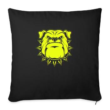Angry face face angry Swedish Swedish dog - Sofa pillowcase 17,3'' x 17,3'' (45 x 45 cm) - black - Front
