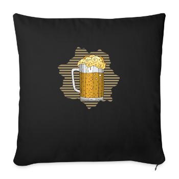 Becher - Sofakissenbezug 45 x 45 cm - Schwarz - Vorne