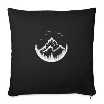 Déconnectez-vous et explorez - Housse de coussin décorative 45 x 45 cm - noir - Devant