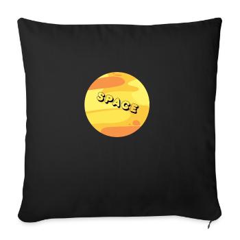 Space 4.0 - Sofakissenbezug 45 x 45 cm - Schwarz - Vorne