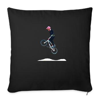 bmx - Sofa pillowcase 17,3'' x 17,3'' (45 x 45 cm) - black - Front