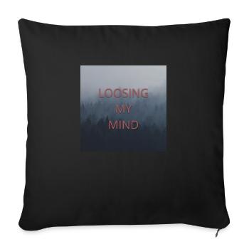 Loosing My Mind - Sofakissenbezug 45 x 45 cm - Schwarz - Vorne