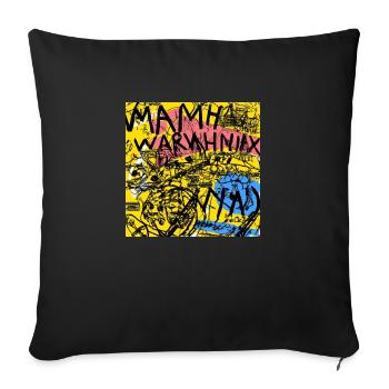 Warnhnix - Sofa pillowcase 17,3'' x 17,3'' (45 x 45 cm) - black - Front