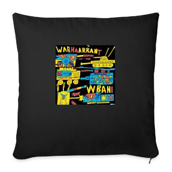 Warhaarrant - Sofa pillowcase 17,3'' x 17,3'' (45 x 45 cm) - black - Front