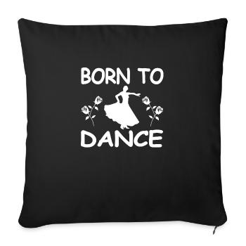 Dance - Sofa pillowcase 17,3'' x 17,3'' (45 x 45 cm) - black - Front