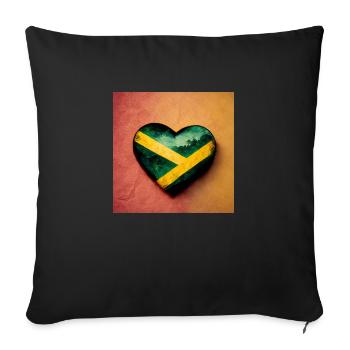 Jamaïque Amour - Housse de coussin décorative 45 x 45 cm - noir - Devant