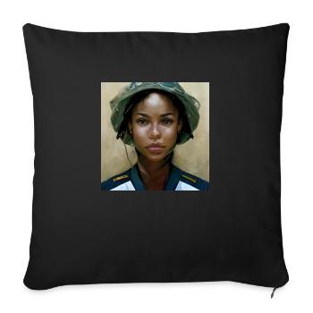 Beautiful US Army Combat Medical Painting - Sofa pillowcase 17,3'' x 17,3'' (45 x 45 cm) - black - Front