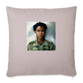 Schöne US Army Combat Medical Painting - Sofakissenbezug 45 x 45 cm - helles Taupe - Vorne