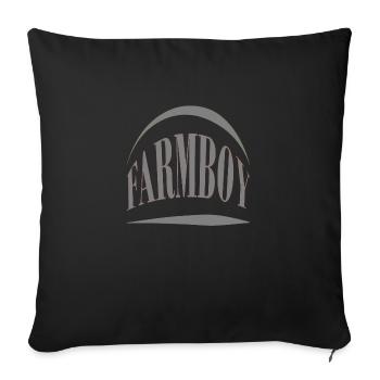 Fermier Fermier Fermier - Housse de coussin décorative 45 x 45 cm - noir - Devant
