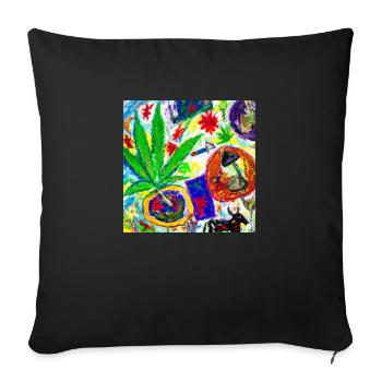 MoJamba115 - Sofakissenbezug 45 x 45 cm - Schwarz - Vorne