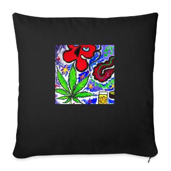 MoJamba116 - Sofakissenbezug 45 x 45 cm - Schwarz - Vorne